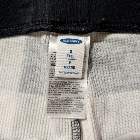 Old Navy waffle pajama PJ leggings buffalo plaid size small tall - Picture 3 of 11